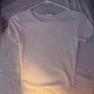 Xs white crop top
